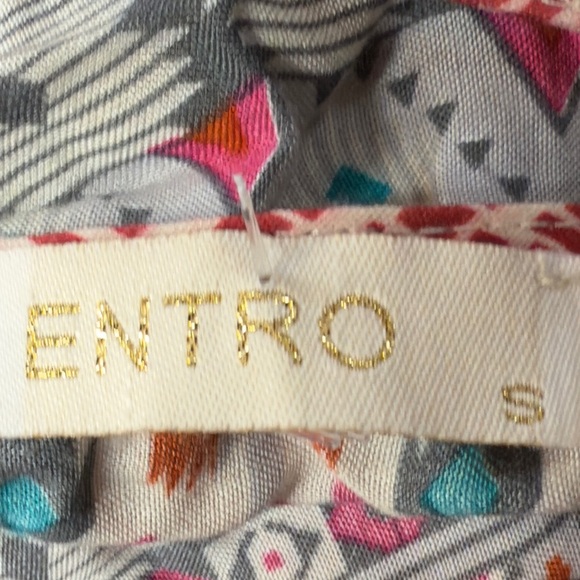 Entry Bohemian Patterned Dress Size Small - Picture 3 of 4